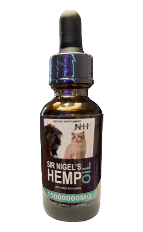 A bottle of cbd oil for pets